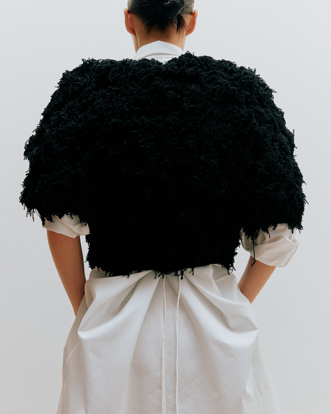 Curly Cropped Pullover