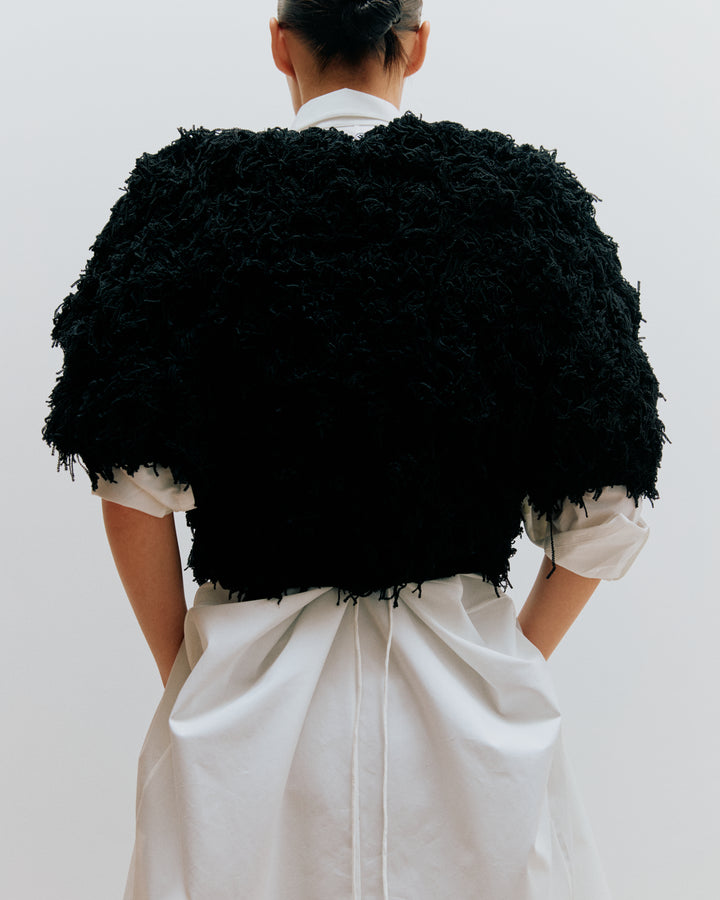 Curly Cropped Pullover