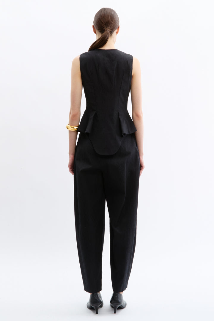 William Vest in Cotton Jacquard