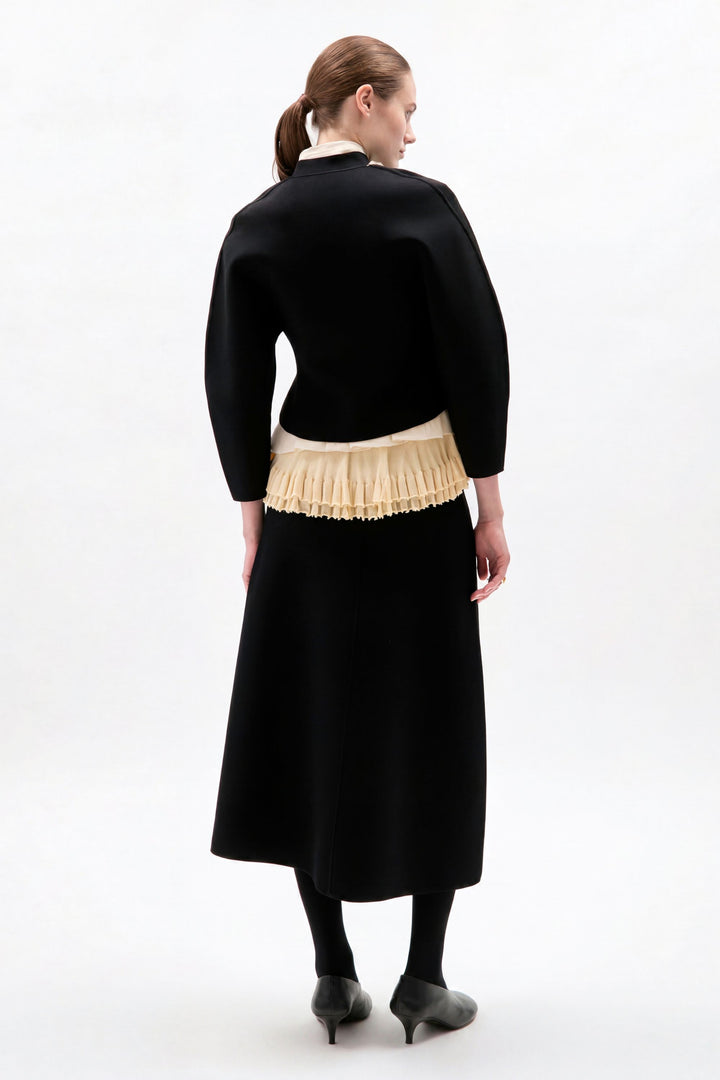 Henry Ruffle-Trim Cardigan