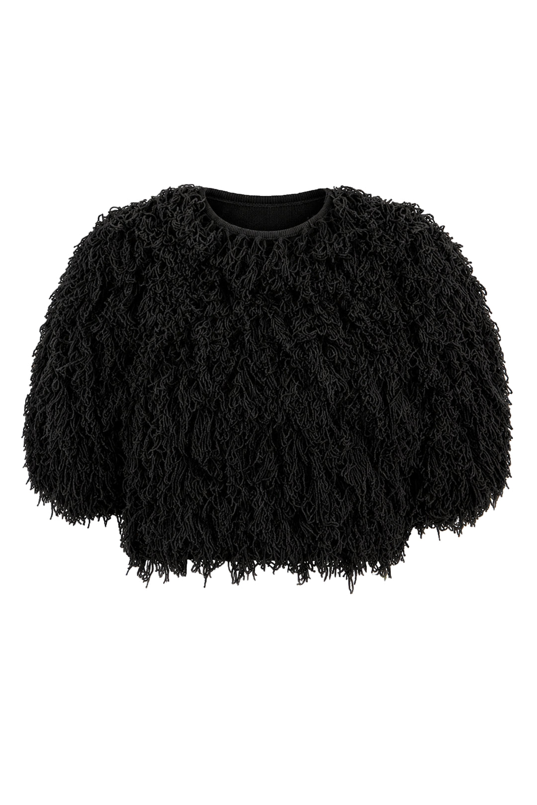 Curly Cropped Pullover