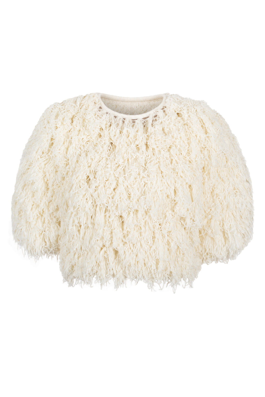 Curly Cropped Pullover